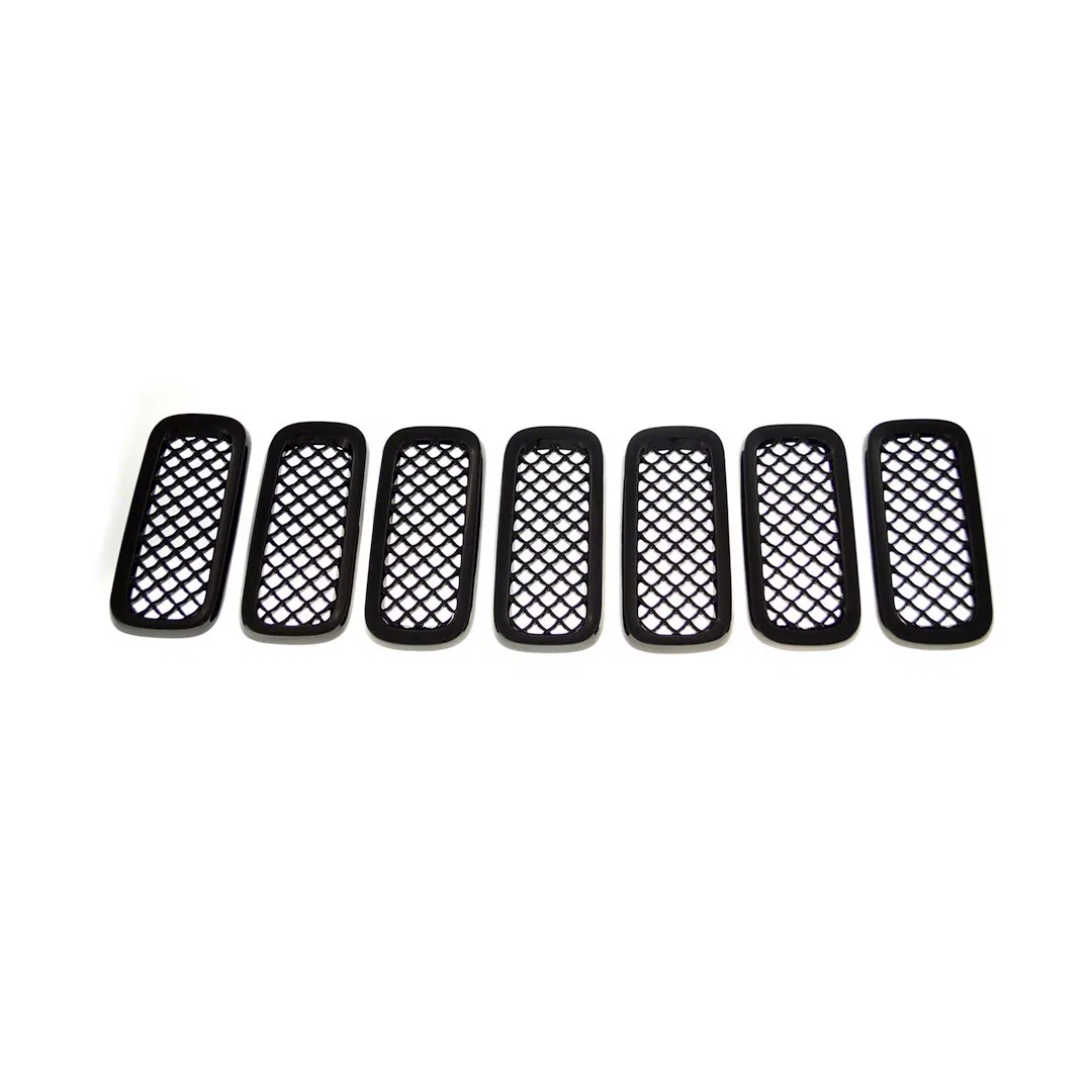 ABS6439B – COAST2COAST Grille Insert, Overlay 7 Piece Black ABS Plastic